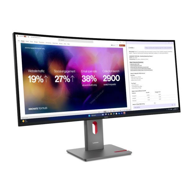 Monitor Lenovo ThinkVision P40wd-40 z kamerą ThinkVision MC60 (64B4ZAT1EU)